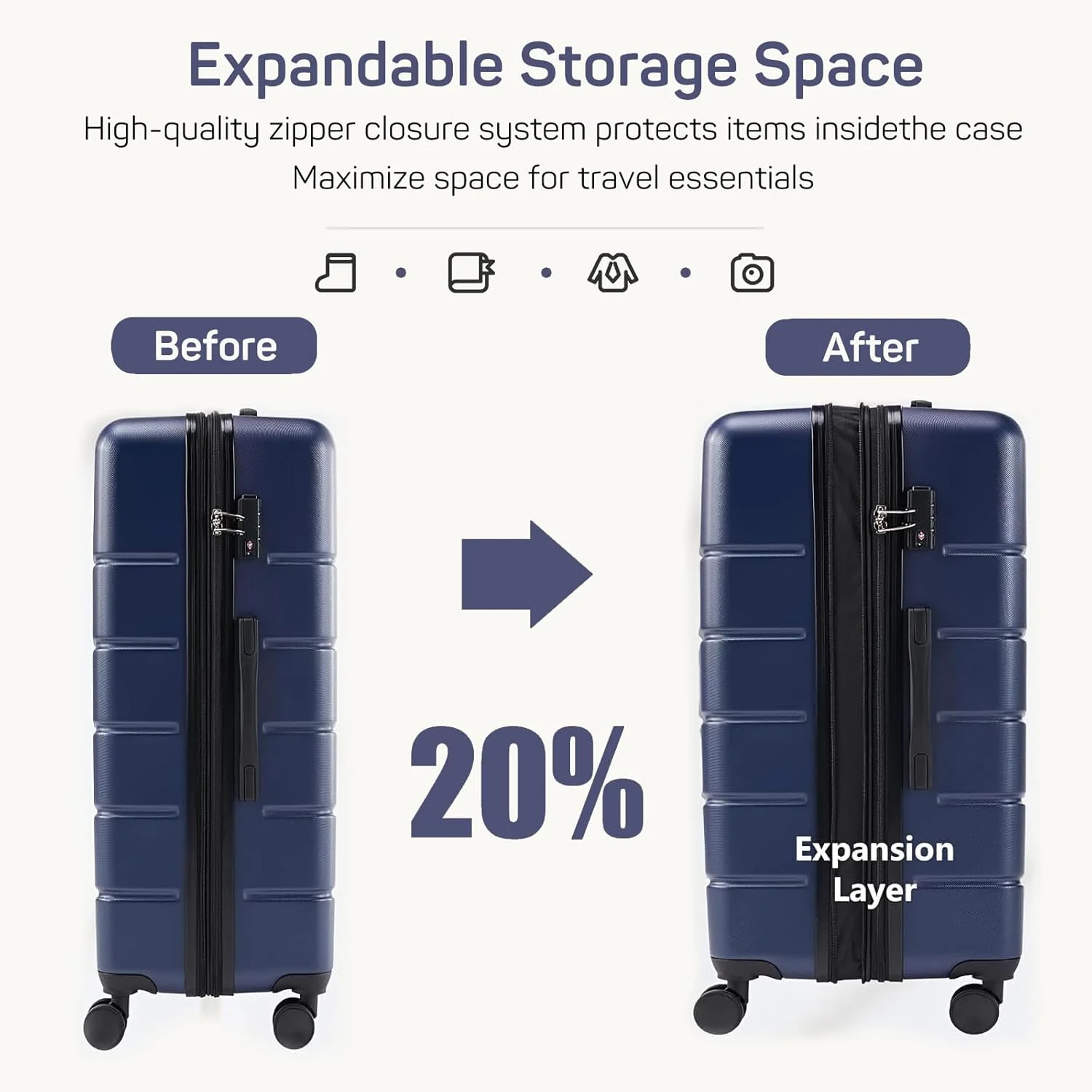 24 Inch Luggage Suitcase - Image 4