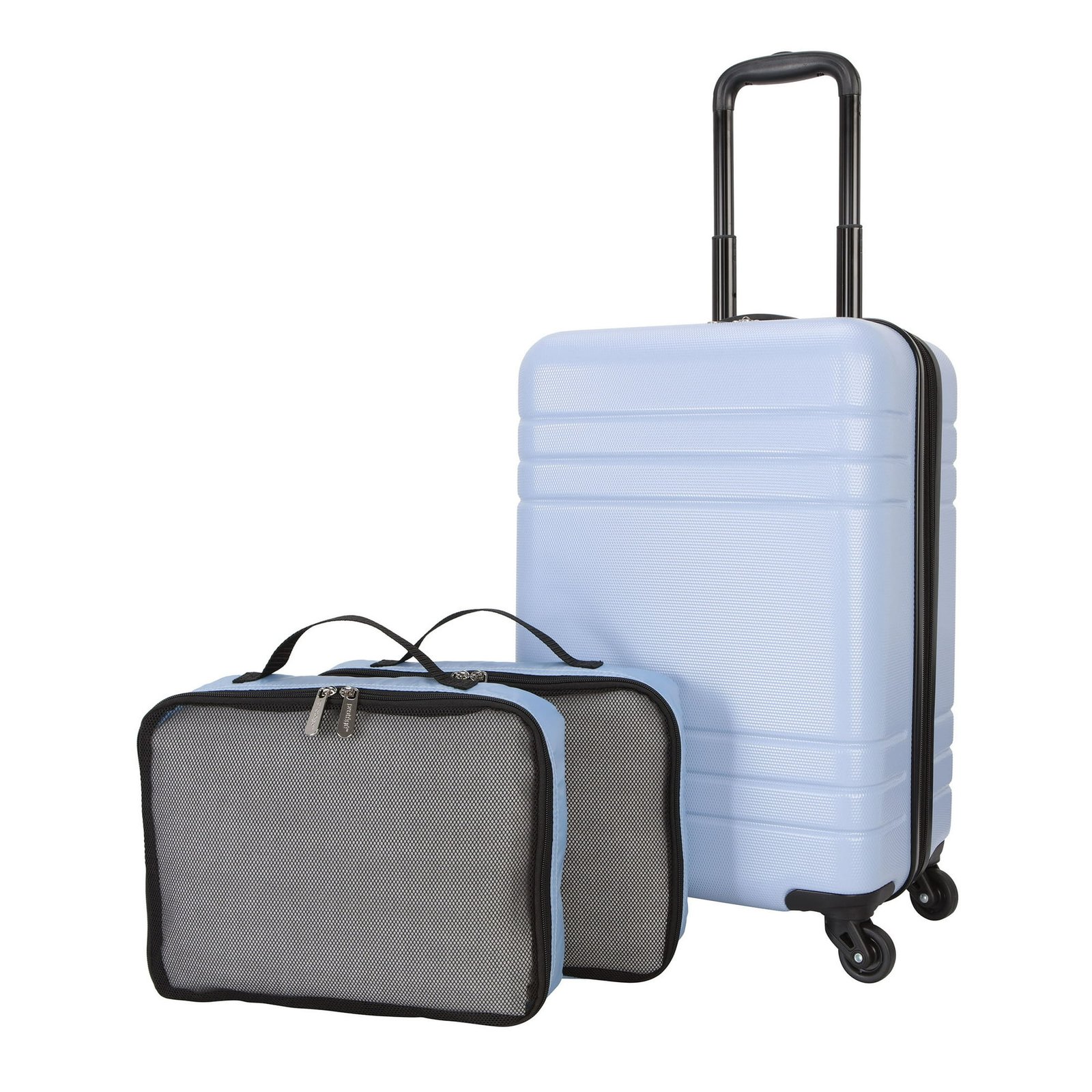 3-Piece Hardside Luggage Set With 360 Spinner Wheels and Divider Pockets - Image 3
